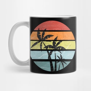 Retro Palm Tree Vintage Surf Tropical Gift Design Mug